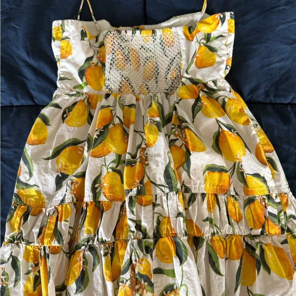 J. Crew Yellow and White Casual Dress - Picture 5 of 6